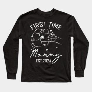 First Time Mommy Est 2024 Long Sleeve T-Shirt